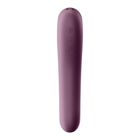 Satisfyer Dual Kiss Wine Red - Dual Stimulation Pleasure Device STIMULATORS