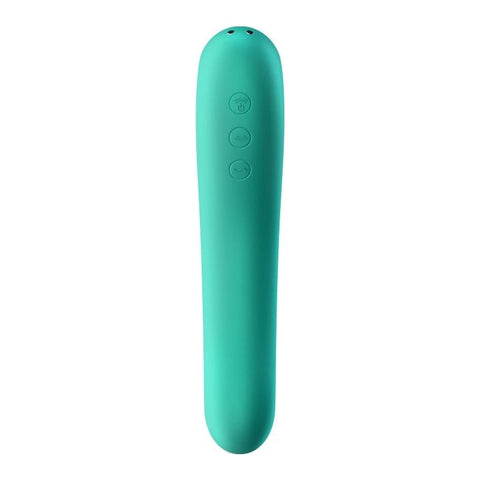 Satisfyer Dual Kiss Green - Dual Stimulation Pleasure Device STIMULATORS