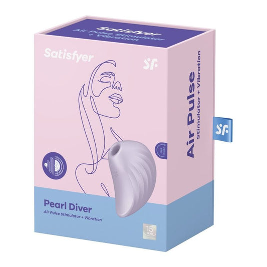 Satisfyer Adult Toys Violet Satisfyer Pearl Diver Air Pulse Stimulator Violet 4061504037240