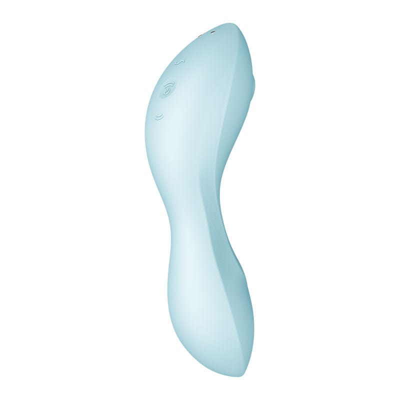 Satisfyer Curvy Trinity 5 - USB Rechargeable Air Pulse Vibrator Blue STIMULATORS