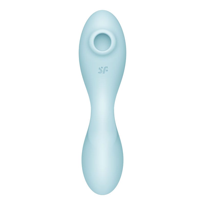 Satisfyer Curvy Trinity 5 - USB Rechargeable Air Pulse Vibrator Blue STIMULATORS