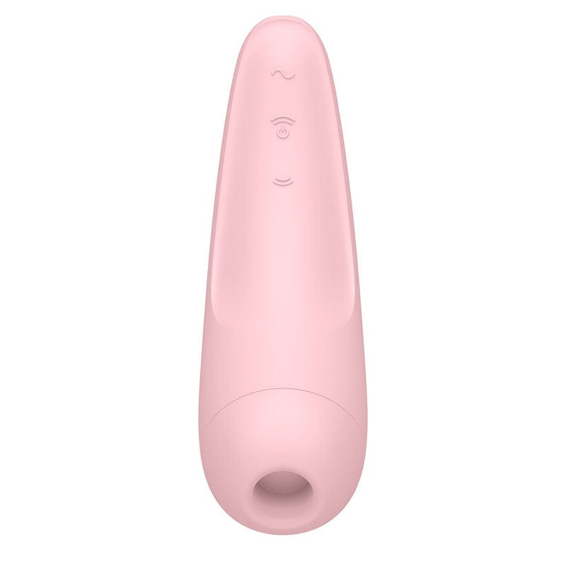 Satisfyer STIMULATORS-PREMIUM Pink Satisfyer Curvy 2+ - App Contolled Touch-Free USB-Rechargeable Clitoral Stimulator with Vibration 4061504001852