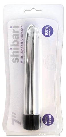 Shibari Multi Speed Vibrator 7 Inch Silver VIBRATORS