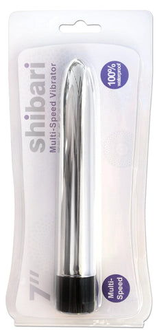 Shibari Multi Speed Vibrator 7 Inch Silver VIBRATORS