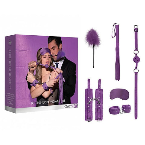 Ouch Beginners Bondage Kit Purple 5 Piece Set BONDAGE-KITS