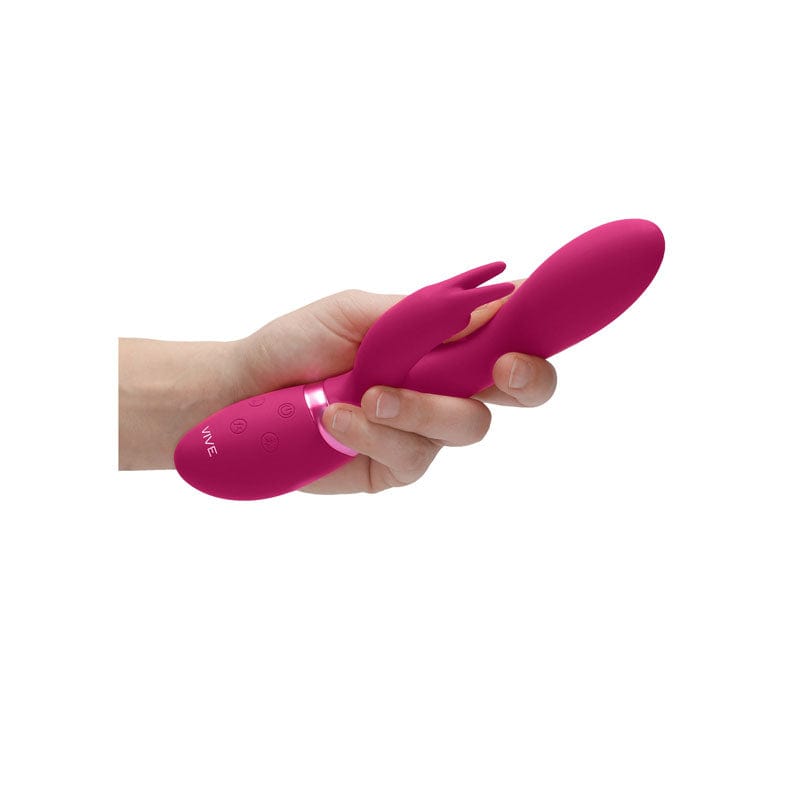 Shots Toys VIBRATORS-RABBIT Pink Vive Zosia -  21.3 cm USB Rechargeable Rabbit Vibrator 8714273521446