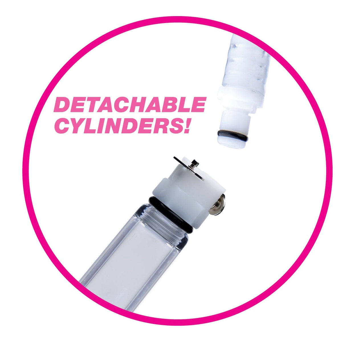 Nipple Pumping System with Dual Cylinders 2.75 Inches > Sex Toys > Nipple Suckers