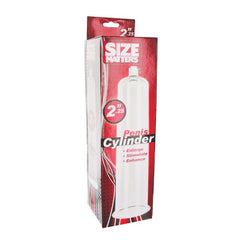 Size Matters Adult Toys Clear Penis Pumping Cylinder 2.25in 811847015887