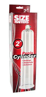 Size Matters Adult Toys Clear Penis Pumping Cylinder 2in 811847015870