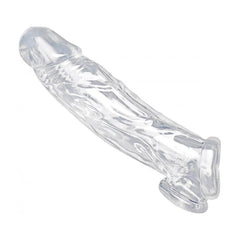 Realistic Clear Penis Enhancer and Ball Stretcher 8 Inch Ball Stretcher