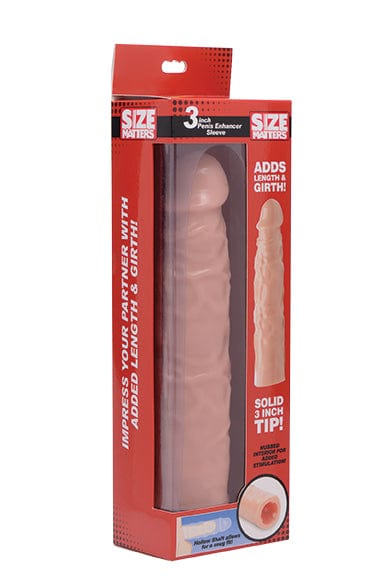 Size Matters Adult Toys Flesh Size Matters 8.5 Mega Enlarger Sleeve Penis Enhancer 848518031389