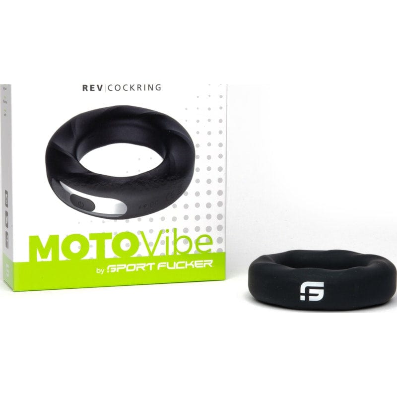 Sport Fucker Adult Toys Black MOTOVibe Rev Cockring 48mm by Sport Fucker 810001683276