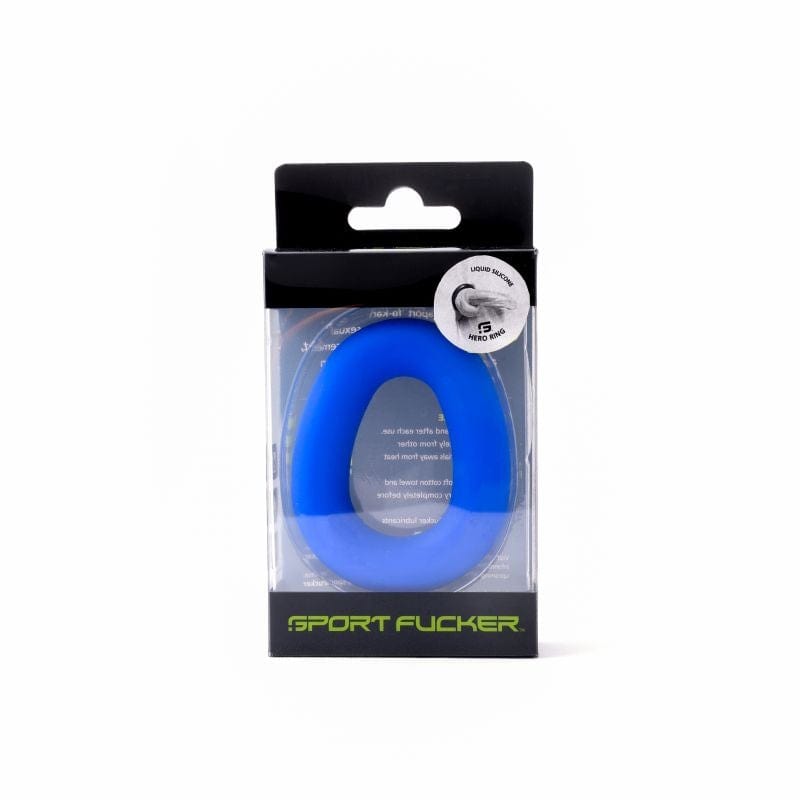 Hero Ring Blue - Comfortable width Cock and Ball Ring COCK RINGS