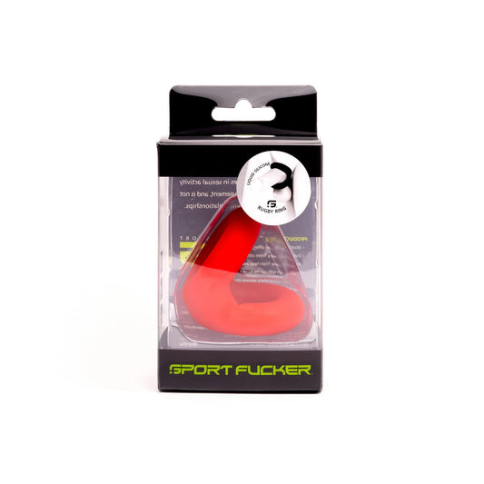 Sport Fucker Adult Toys Red Rugby Ring By Sport Fucker Red 810001683757