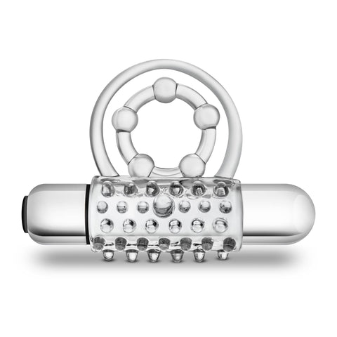 Stay Hard Vibrating Super Clitifier - Vibrating Cock Ring - Clear Cock Rings Vibrating