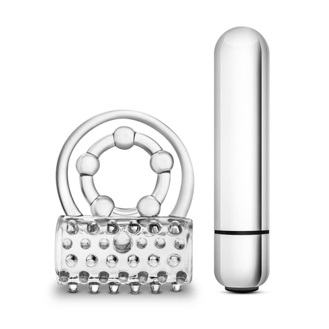Stay Hard Vibrating Super Clitifier - Vibrating Cock Ring - Clear Cock Rings Vibrating