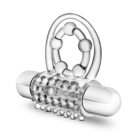 Stay Hard Vibrating Super Clitifier - Vibrating Cock Ring - Clear Cock Rings Vibrating