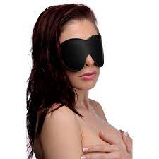 Strict Adult Toys Black Black Fleece Lined Blindfold 848518024275