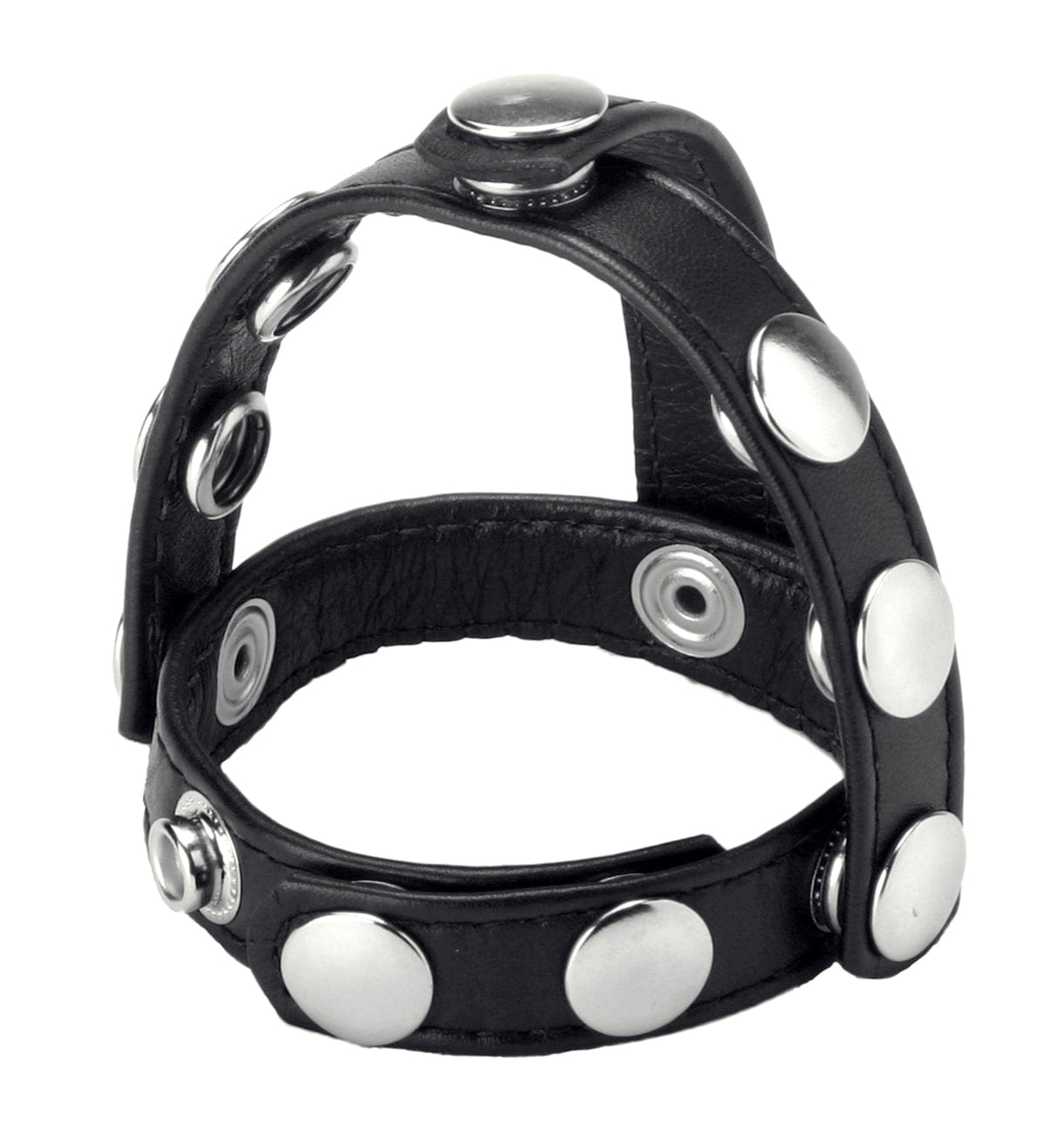 Snap-On Cock and Ball Harness Adjustable Male Pleasure Device > Cock Ring > Adjustable Main image