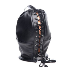 Strict Adult Toys Black Zip Front Bondage Hood Black 848518042965