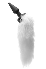 Tailz Adult Toys White White Fox Tail Vibrating Anal Plug 848518016881