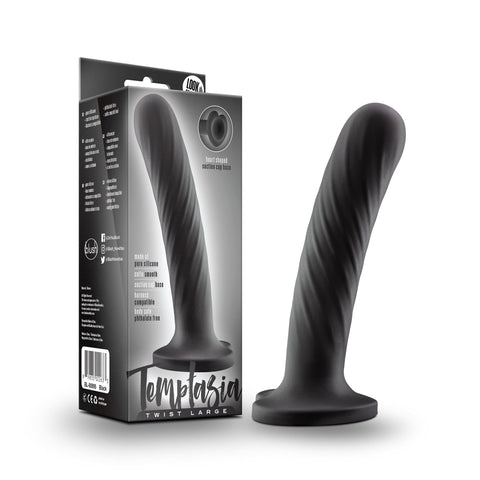 Temptasia Twist Large Adult Sex Toy with Unique Swirling Texture Dongs Neutral