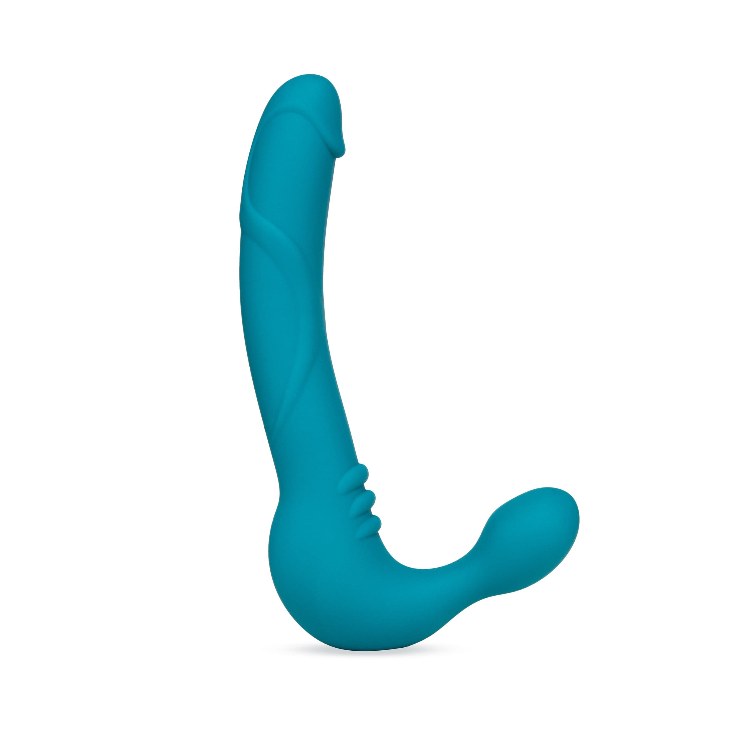 Temptasia Adult Toys Teal Temptasia Luna Strapless Silicone Dildo Teal 819835024422