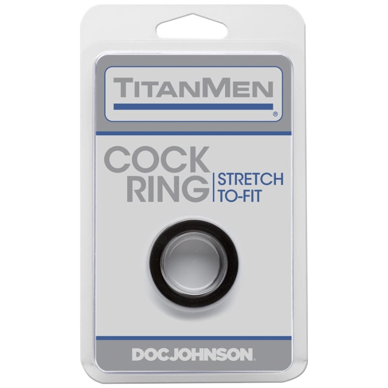 TitanMen Adult Toys Black Cock Ring Black 782421889814