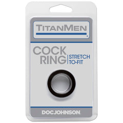 TitanMen Adult Toys Black Cock Ring Black 782421889814