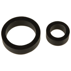 TitanMen Adult Toys Black Silicone Cock Rings Double Pack Black 782421055660