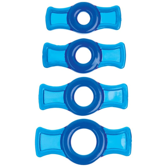 TitanMen Adult Toys Blue Cock Ring Set Blue 782421016968