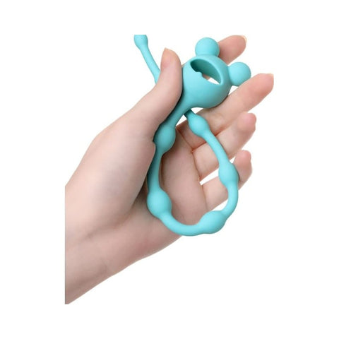 Todo Froggy Anal Chain in Teal for Beginners Beads