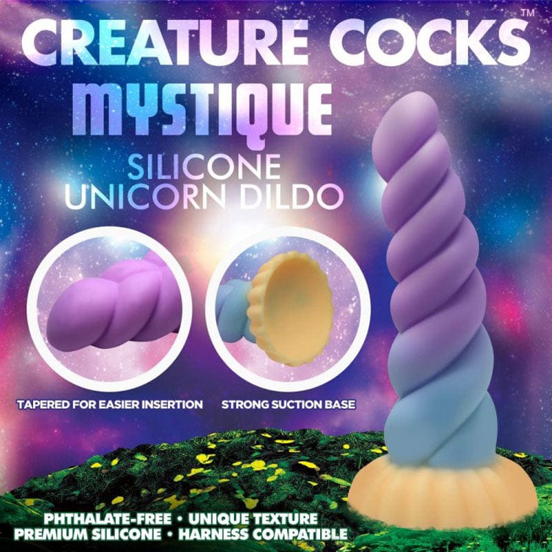 Creature Cocks Mystique Silicone Unicorn Dildo 8" (21cm) > Dildos > Fantasy