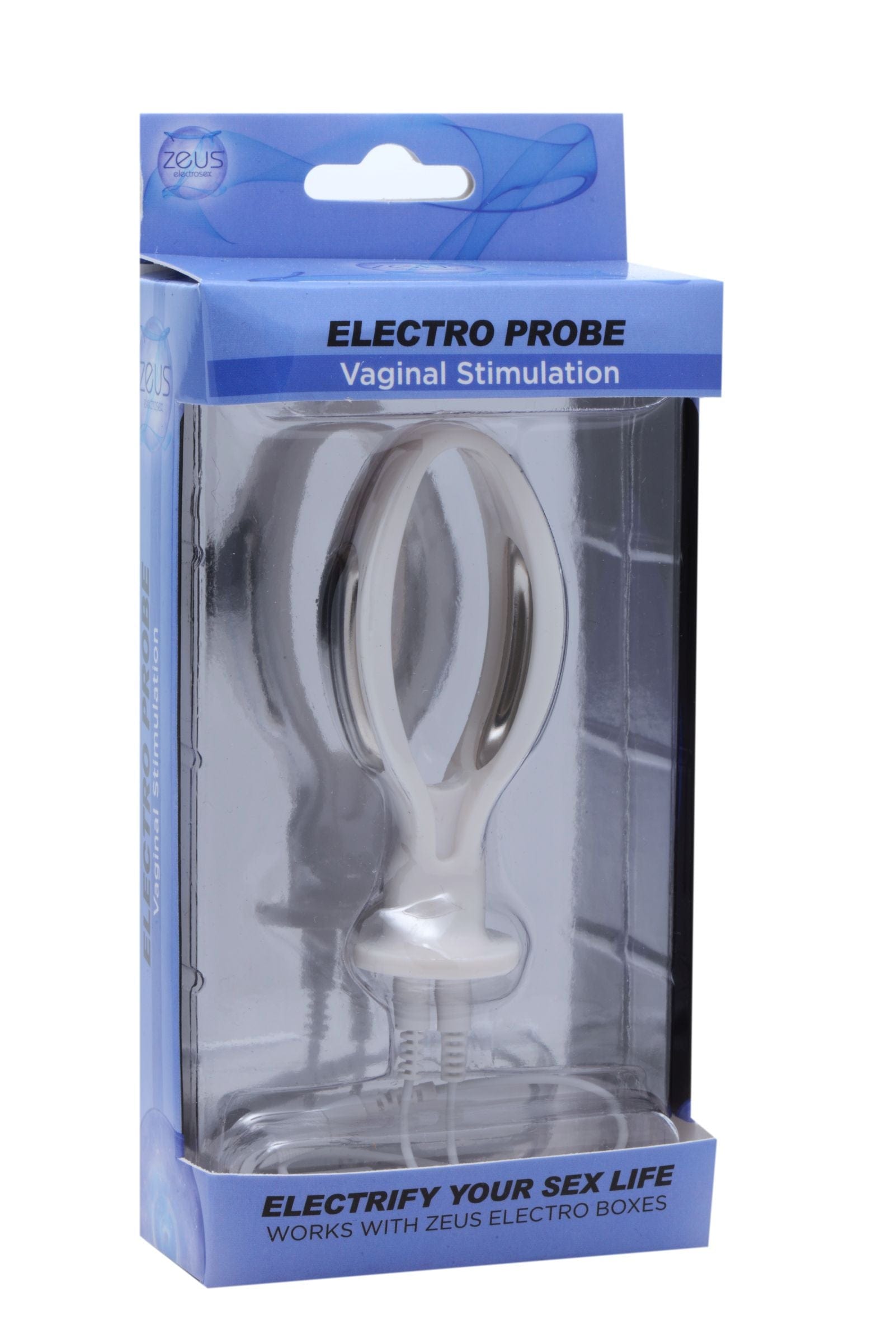 Zeus Adult Toys White Zeus Electro Pussy Probe 811847011735